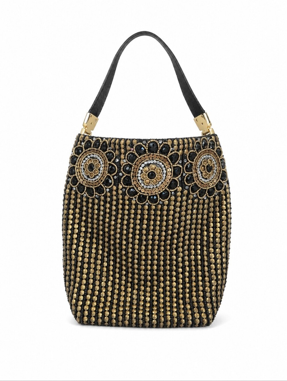 Vintage Bougainvillea Beaded Purse